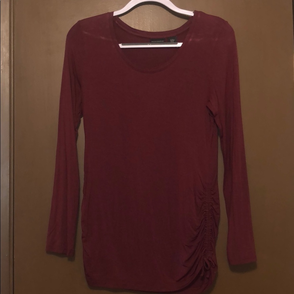 Maroon Tight fit shirt